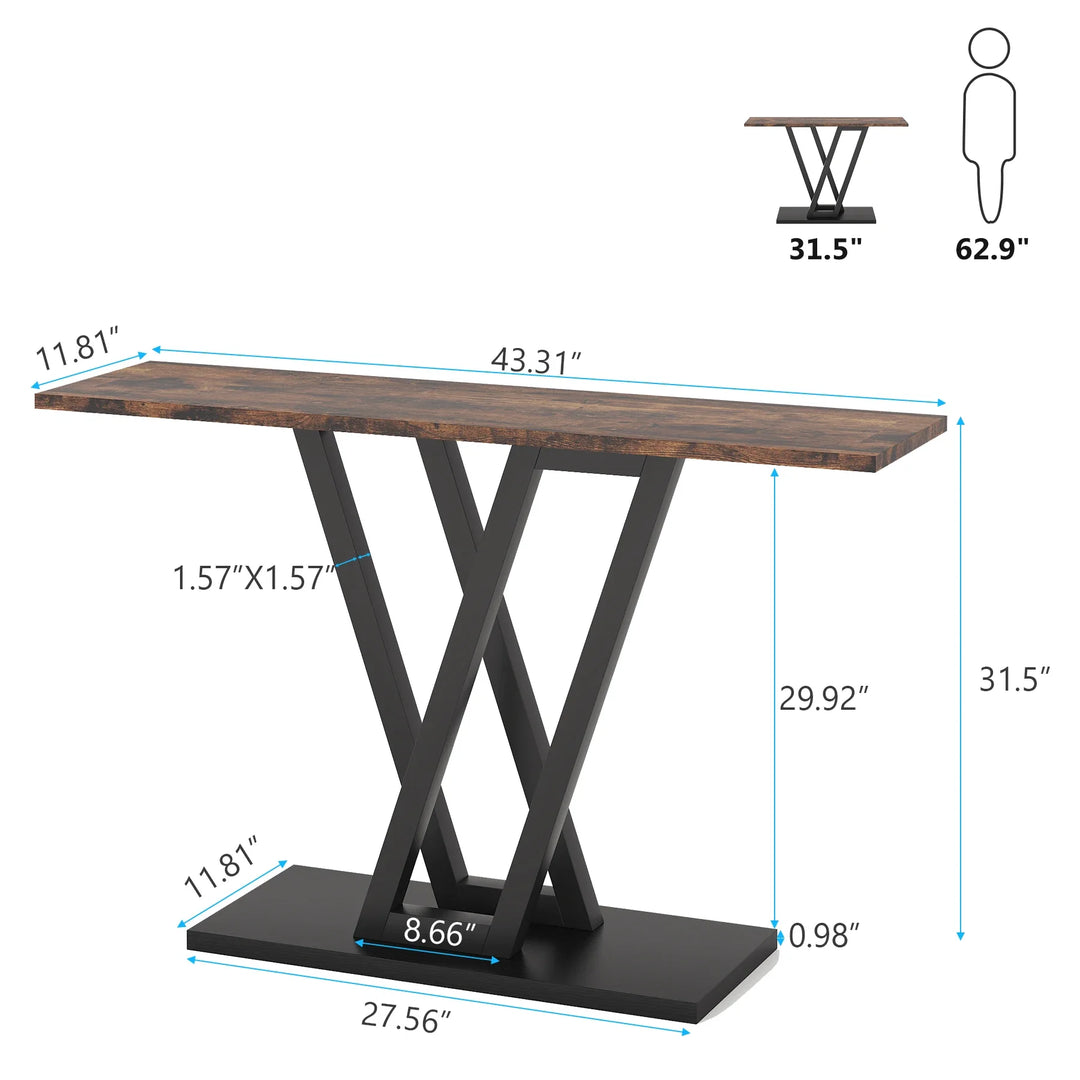 Tribesigns Console Tables Industrial Entryway Hallway Table Drop Shipping