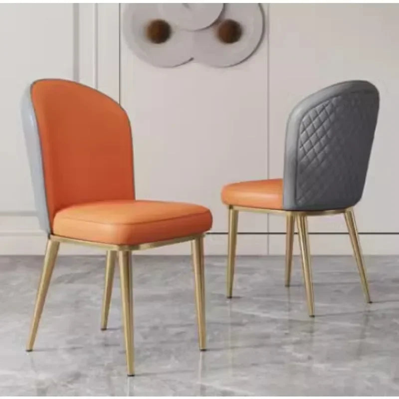 Orange Salon Dining Chairs Room Funky Adults Luxury Dining Chairs Luxury Mobile High Sillas Para Sala De Estar Furnitures Sets