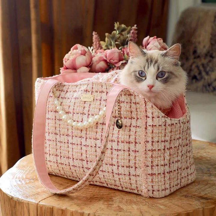 New Luxury Design Pet Bags Cat Carrier Puppy Handbag Shoulder Bag Outdoor Kitten  Items Backpack For Small Dogs Accessories