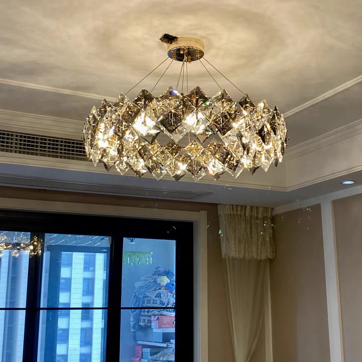 Enhance Your Living Room with Luxury Modern Pendant Lights - Luster Crystal LED Ceiling Chandelier with Bedroom Decor