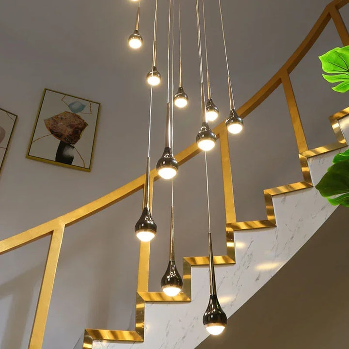 Ceiling Stair Chandelier Modern Villa Family Lighting Decoration Dining Room Kitchen Lamp Indoor Lighting Living Room Chandelier