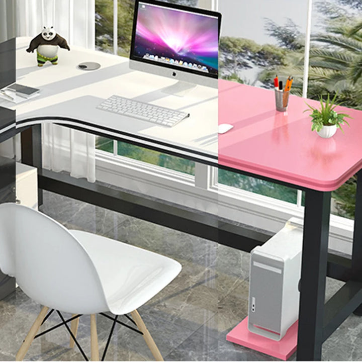 Desktops Corner Laptop Desks Study Height Drawers Work L Shape Desks Standing Monitor Escritorios De Oficina Office Supplies