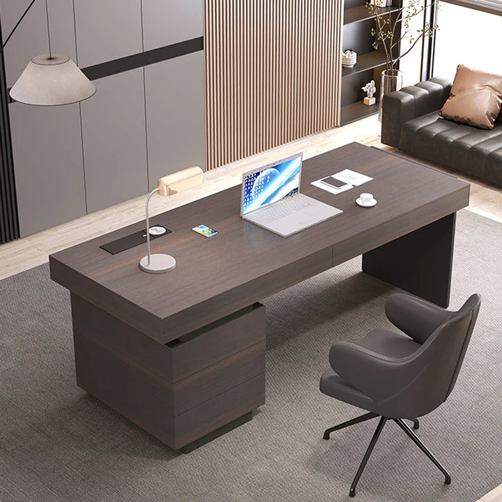 Executive Reception Office Desk Computer Stand Meeting Study Computer Table Gaming Desktop Schreibtisch Media Console Furniture