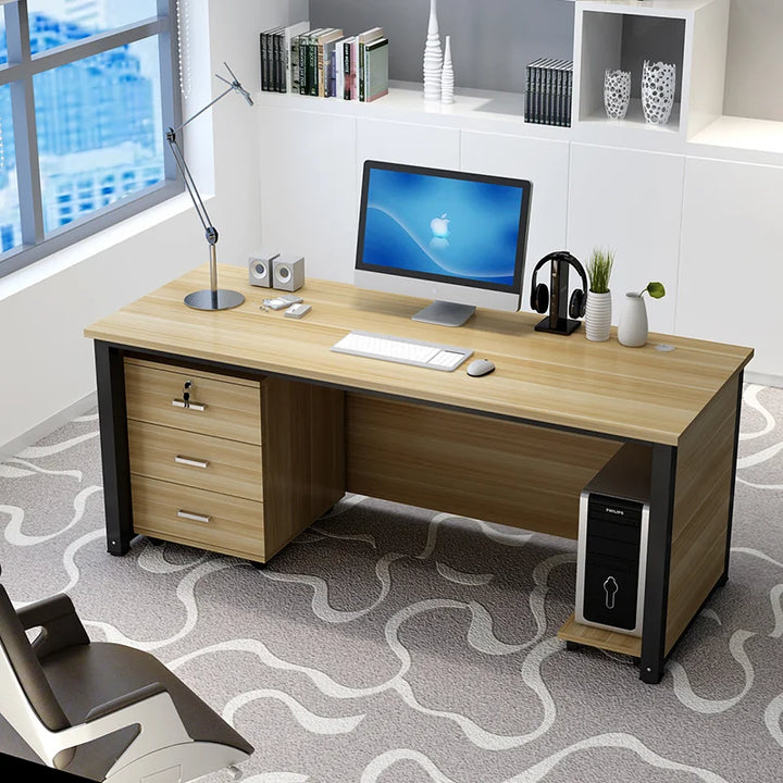 Boss Simplicity Office Desks Table Modern Employee Home Office Desks Secretaire Computer Escritorios Work Furniture QF50OD