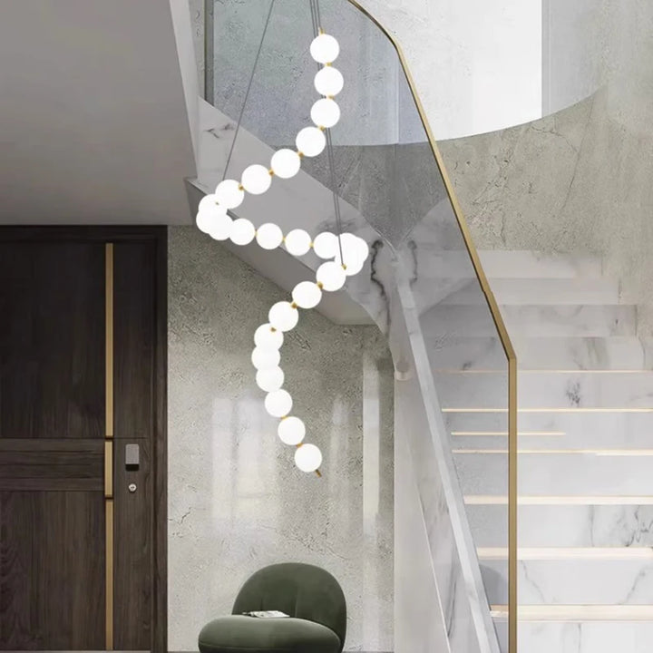 Nordic home decoration, stair chandelier, living room and dining room Pendant lights, ceiling light, indoor lighting