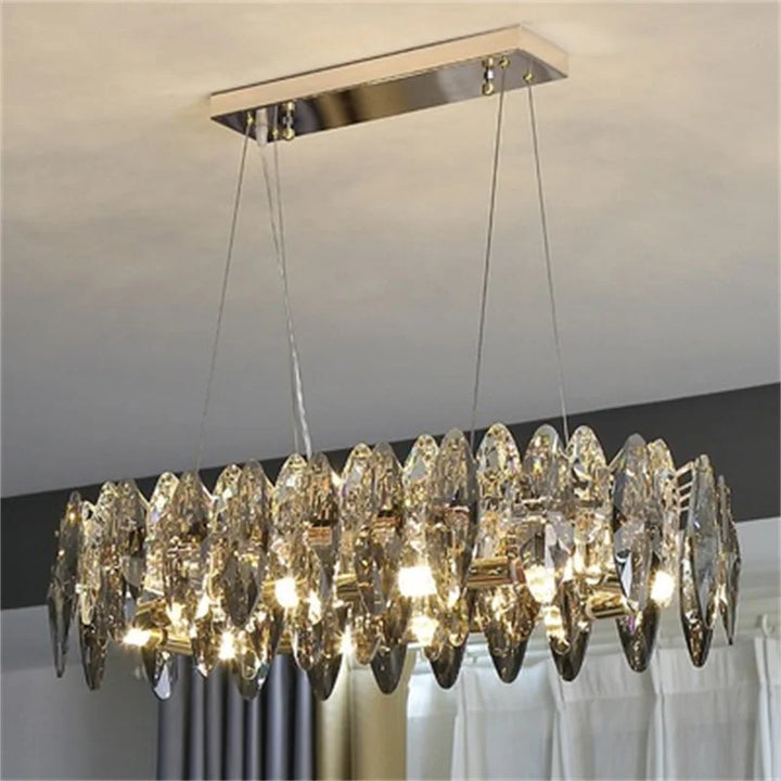 NEW Modern Luxury Chandelier Lighting Diamonds Crystal Chandeliers Indoor Lustre E14 LED Island Pendant Lamp For Living Room