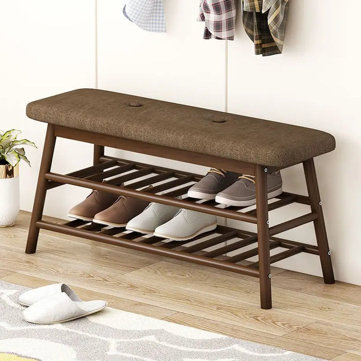 Living Room Sofa Shoe Changing Stool Bamboo HouseholdSofa Hallway Porch Shoe Cabinet Apartment Home Furniture Bench Storage Rack