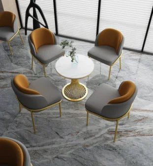 Milk tea shop cafe restaurant small round table negotiation table and chair reception table