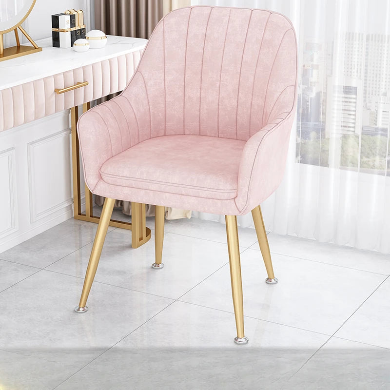 Nordic Living Dining Chair Bedroom Interior Dresser Dining Chair Backrest Makeup Mobili Arredamento Casa Aesthetic Furniture