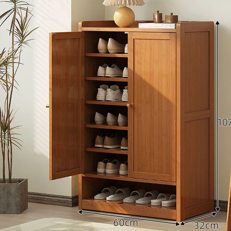 Modern Holder Shoe Cabinets Simple Wooden Hallway Salon Design Nordic Shoe Cabinets Wooden Armario Zapatero Furniture Bedroom