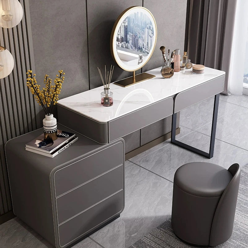 Modern Bedroom Simplicity Vanity Table Set Nordic Design Vanity Table Storage Drawers Mesita De Noche Balcony Furniture