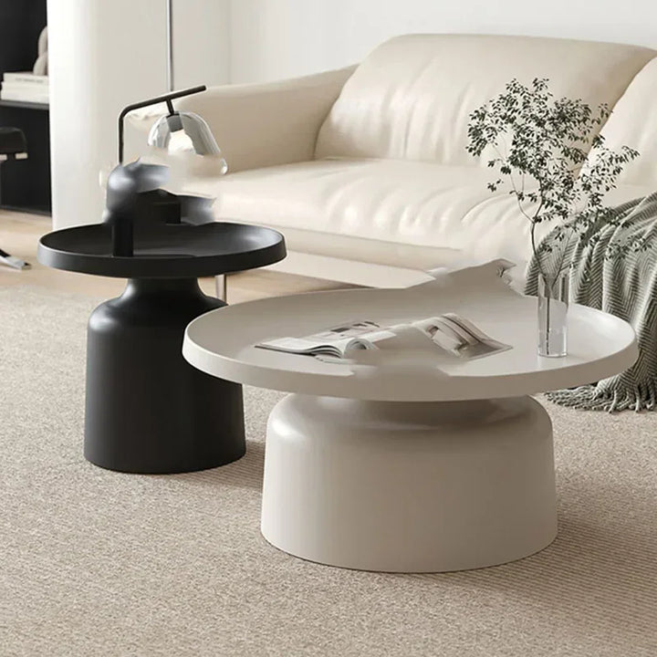 Waterproof Nordic Side Table Metal Round White Floor Modern Small Table Design Hotel Apartamento Mesa Auxiliar Furniture