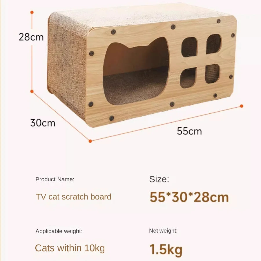 Toys Cute Cozy Cats Scratcher Breathable Habitats Furniture Luxury Cat Cushion Indoor Villa Areneros Para Gato Pets Supplies