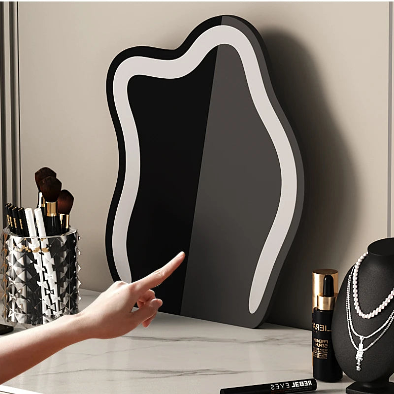 Modern Mirror Vanity Dresser Makeup Luxury Organizer Storage Dressing Table Living Room Women Tocador Maquillaje Furniture