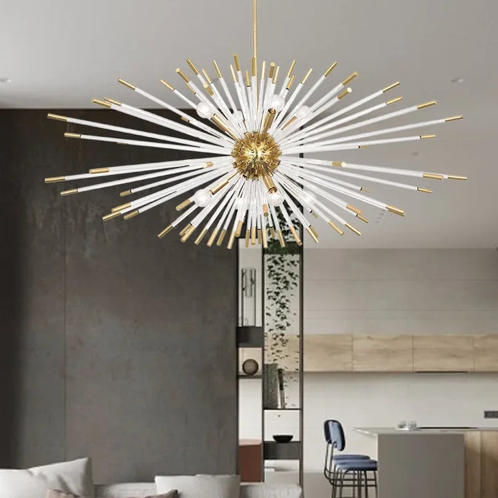 Modern Dandelion Chandelier Creative Sputnik Pendant Lamp For Living Room Bedroom Indoor Decor Nordic LED Ceiling Chandelier