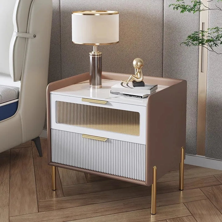 Bedroom Nightstand Nordic Modern Luxury Dressers Wood Side Table Living Room Dressers Table De Chevet Chambre Salon Furniture