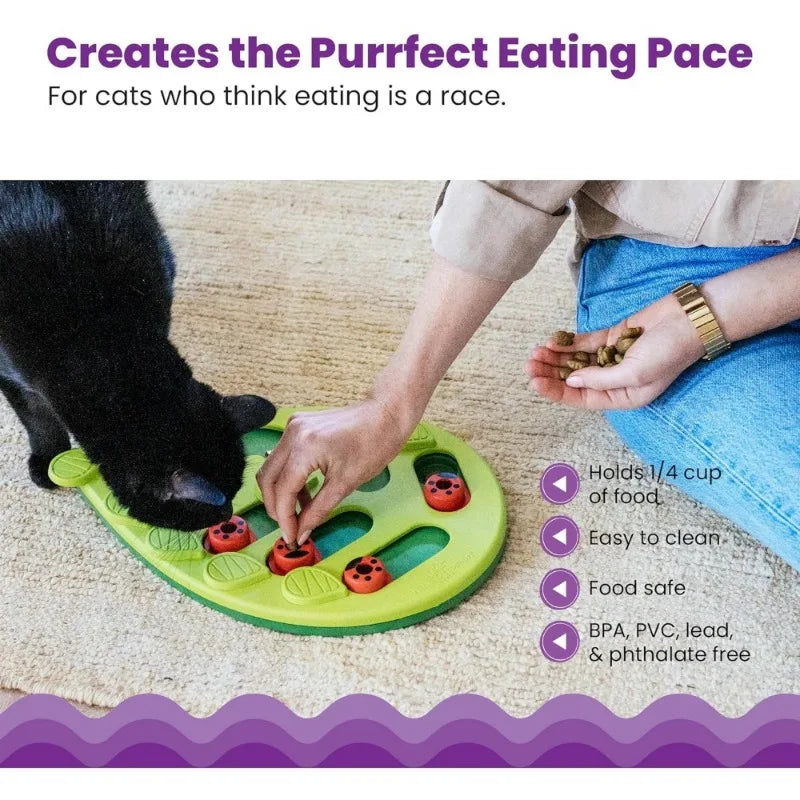 Buggin' Out Puzzle & Play Interactive Cat Treat Puzzle Entertaining & Stimulating