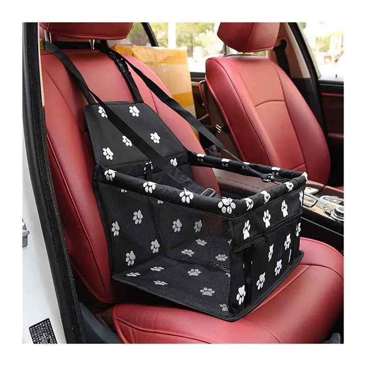 High Quality Pet Dog Car Booster Seat Pet Mesh Puppy Safety Belt Stable Foldable Travel Pet Dog Car Seat Booster Basket