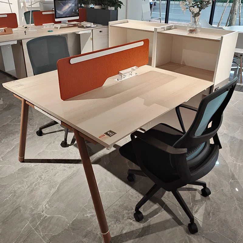 Luxury Wood Office Desks Modern Design Storage Standing Work Computer Office Table Drawers Scrivania Salvaspazio Home Furniture