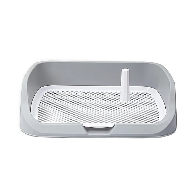 Portable Dog Toilet Tray Plastic Pet Potty Urinal Training Tub Easy To Clean Mesh Lattice Anti-Slide Puppy Cleaning Supplies