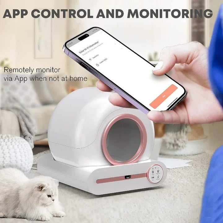 Self Cleaning Litter Box Automatic Smart Toilet for Cats Sandbox Cat Pet Supplies Fully Enclosed Litter Tray Global Versions New