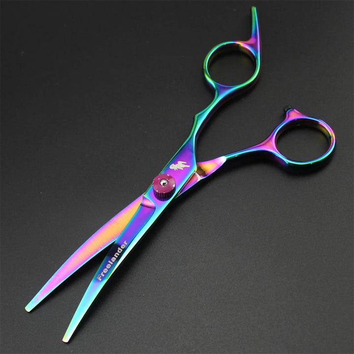 Dog Grooming Scissors 6" Japanese Stainless Pink Thinning Shears Straight Scissors Pet Scissors Puppy Curve Shears Dropshipping