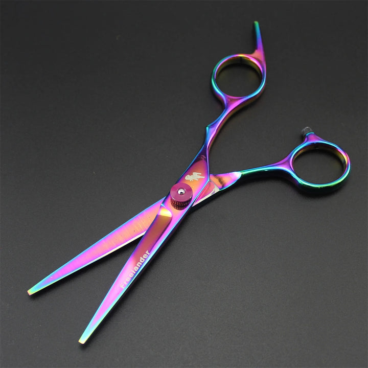 Dog Grooming Scissors 6" Japanese Stainless Pink Thinning Shears Straight Scissors Pet Scissors Puppy Curve Shears Dropshipping