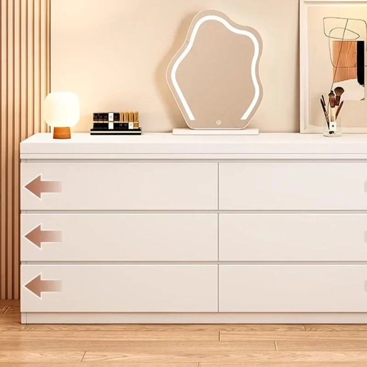 Men Baby Mirror Dresser Table Beige Waterprrof White Storage Dressing Table Wood Women Coiffeuse De Chambre Bedroom Furniture