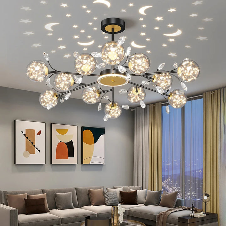 Living Room Lamp Light Luxury Chandeliers Bedroom Nordic Modern Minimalist Lamp New Creative Hall Restaurant Long Ceiling Lamp