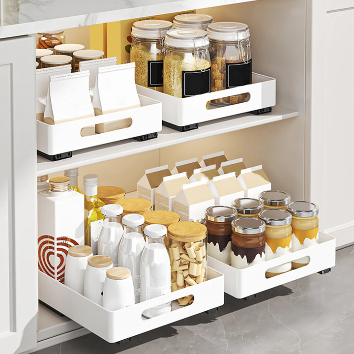 1pc,Cabinet pull-out storage rack,Slide-out drawer under sink,Kitchen supplies storage rack,kitchen accessories