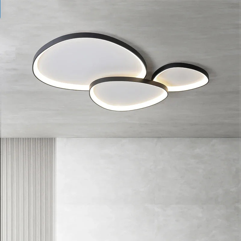 Living Room Ceiling Lamp Modern LED Ceiling Chandelier for Bedroom Kitchen Simplicity Indoor Ultrathin Black White Ceiling Light