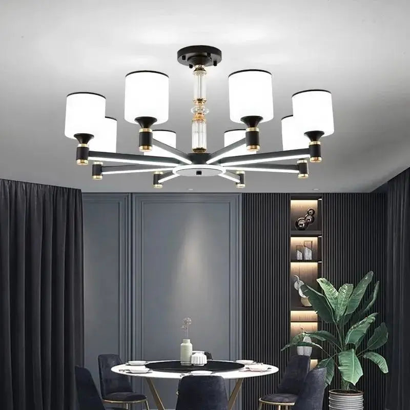 Modern Simple Chandelier Chinese Living Room Dining Room Bedroom Chandelier Ceiling Lamp Indoor Lighting Home Decor Fixture