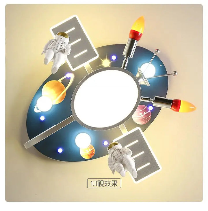 Children's bedroom ceiling lamp creative space aviation planet cartoon lamp boy room lamp Luminaire lustre LED ceiling lamp