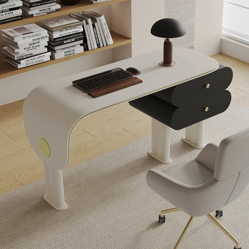 Modern Minimalism Office Desks Luxury Design Study Domestic Writing Computer Office Desks Escritorios Work Furniture QF50OD