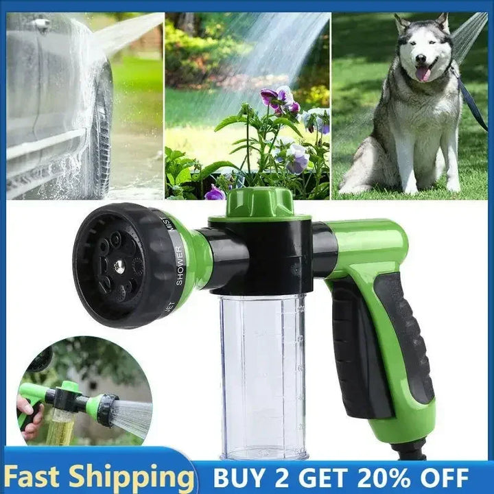 Dog Spray Shower Gun High-pressure Nozzle Hose 3 Mode Adjustable Pet Wash Cleaning Bath Water Foam Soap Sprayer Dog Clean Tool