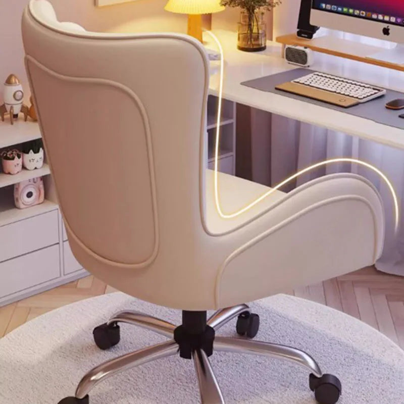 Fancy Luxury Office Chair Rotating Ergonomic Designer Vanity Office Chairs Bedroom Living Room Sillas De Oficina Cute Furniture