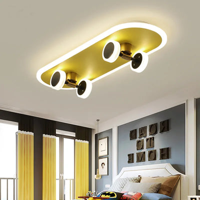 Scooter Design Decorative Led Ceiling Lamps Creative Chandelier for Children'S Room Warm Princess Cartoon Bedroom Light Fixture