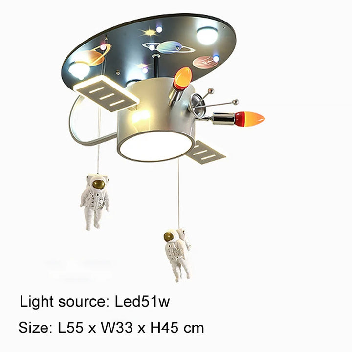 Children's bedroom ceiling lamp creative space aviation planet cartoon lamp boy room lamp Luminaire lustre LED ceiling lamp