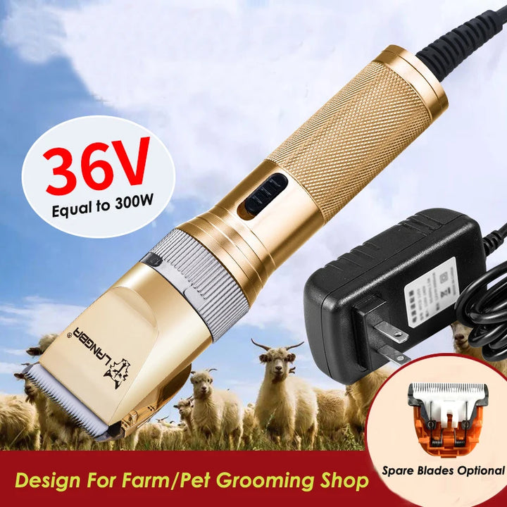 Professional Dog Clipper AC 300W High Power Electric Scissors Pet Trimmer Grooming Shaver Cat Cattle Mower Hair Cutting Machine