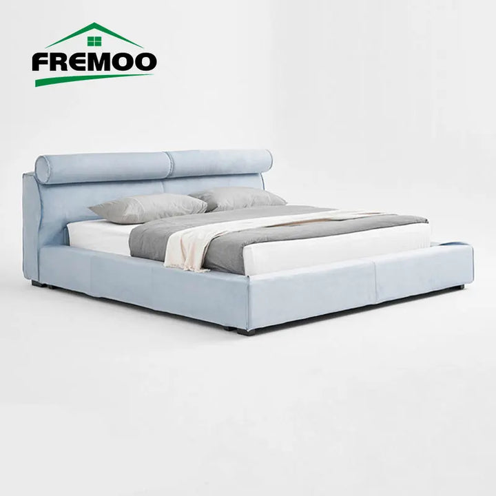 Designer Bed Modern Double Bed Custom King /Queen Size High-End Bed Frame Bedroom Furniture Home Bed