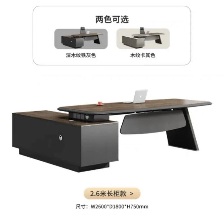 Executive Office Work Desk Reception Monitor Stand Drawers Wooden Laptop Work Desk Storage Tavolo Gaming Luxury Furniture