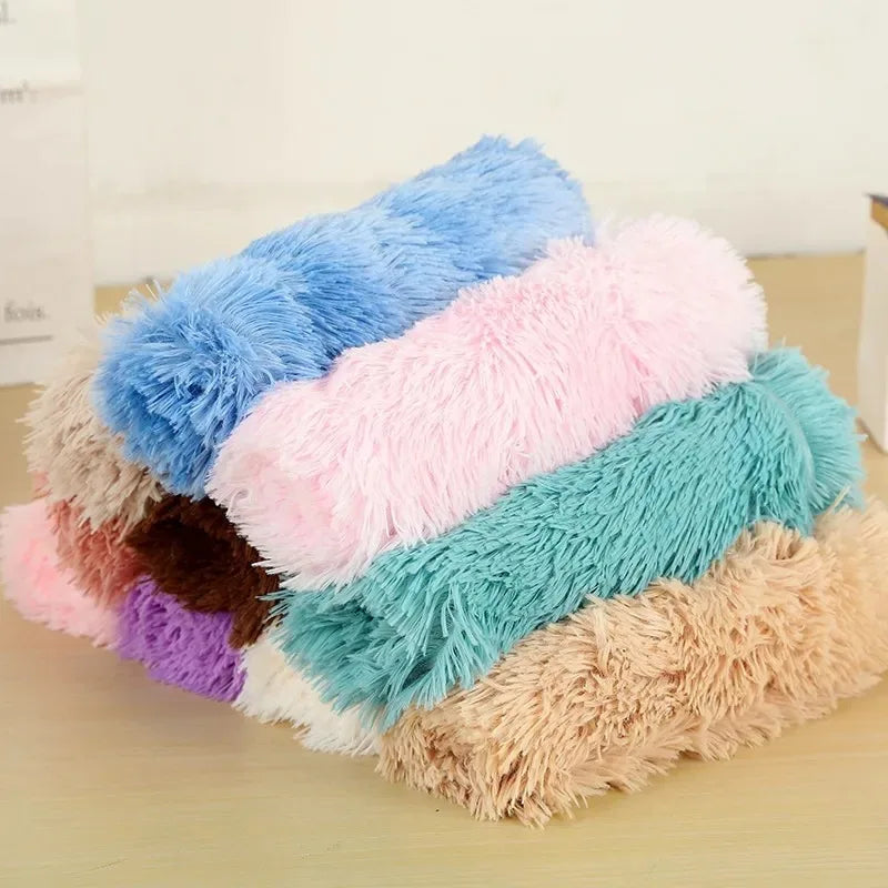 Plush Fleece Blanket for Dog, Soft, Warm, Bed, Sofa, Pet Sheet Sleep Lounger