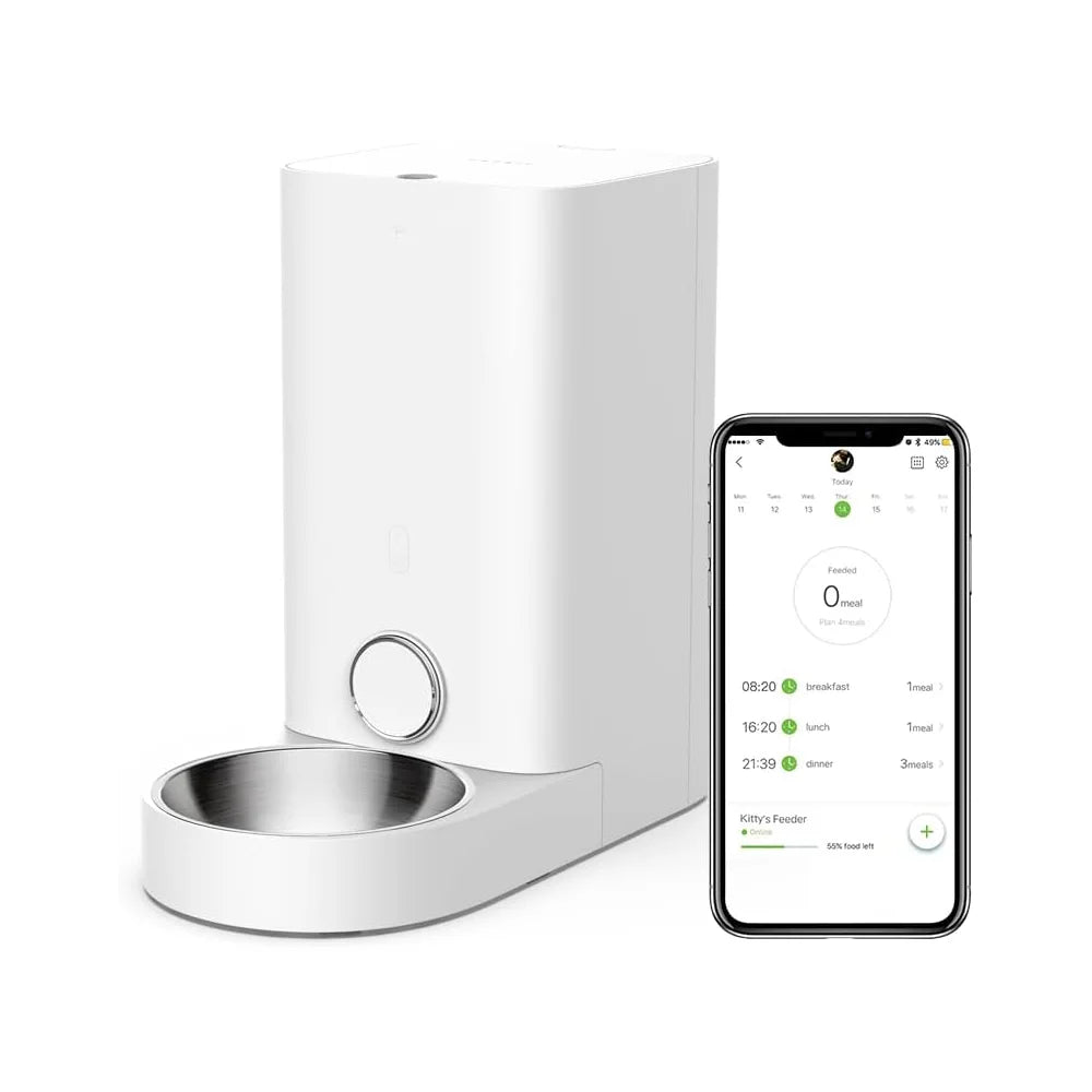PETKIT Pet Cat Feeder Automatic Wifi App Control with Stainless Steel Bowl Dog Auto Pet Food Dispensers Pet Smart Feeder