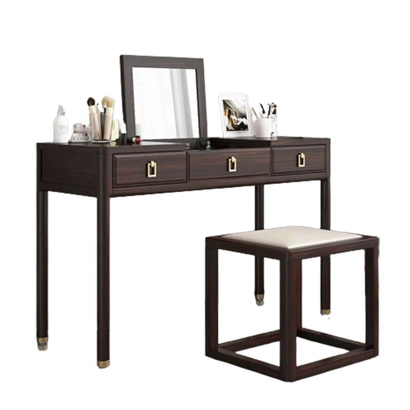 Simple Bedroom Dressing Table Drawer Classic Antique Storage Dressing Table Cabinet European Tocador Maquillaje Home Furniture