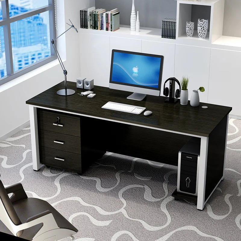 Boss Simplicity Office Desks Table Modern Employee Home Office Desks Secretaire Computer Escritorios Work Furniture QF50OD