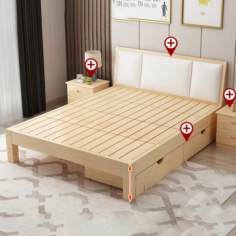 Modern Luxury Wood Beds Multifunctional Massage Spa Adults Free Shipping Beds Children Space Saving Camas Dormitorio Furniture