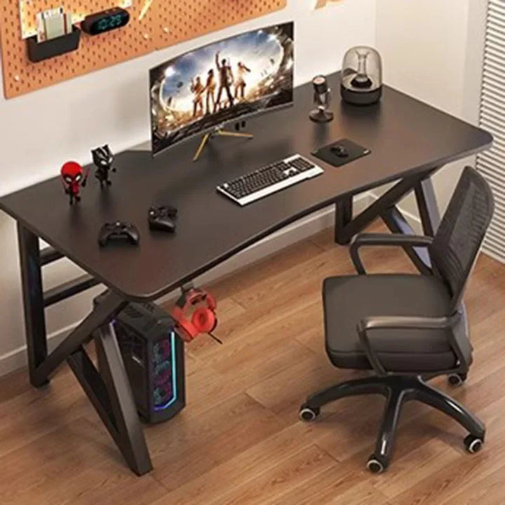 European Free Shipping Office Desk Monitor Setup Standing Writing Computer Desks Bedroom Black Mesa De Escritorio Furnitures