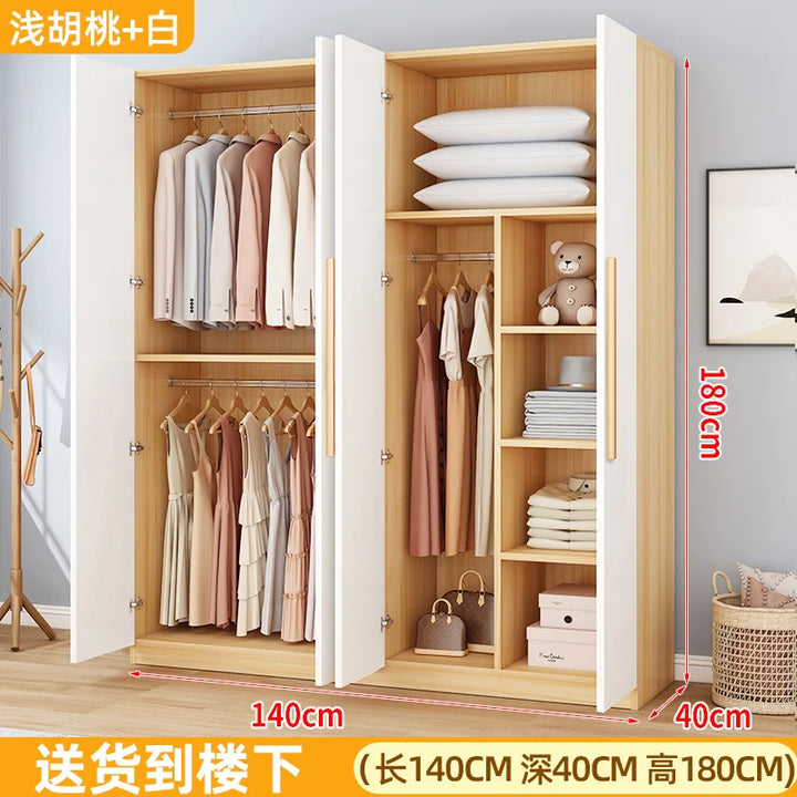 Wooden Dressers Closet Storage Organizer Portable Shelf Wardrobe Jewelry Placard Waredrobe Shelves Guarda Roupa Home Furniture