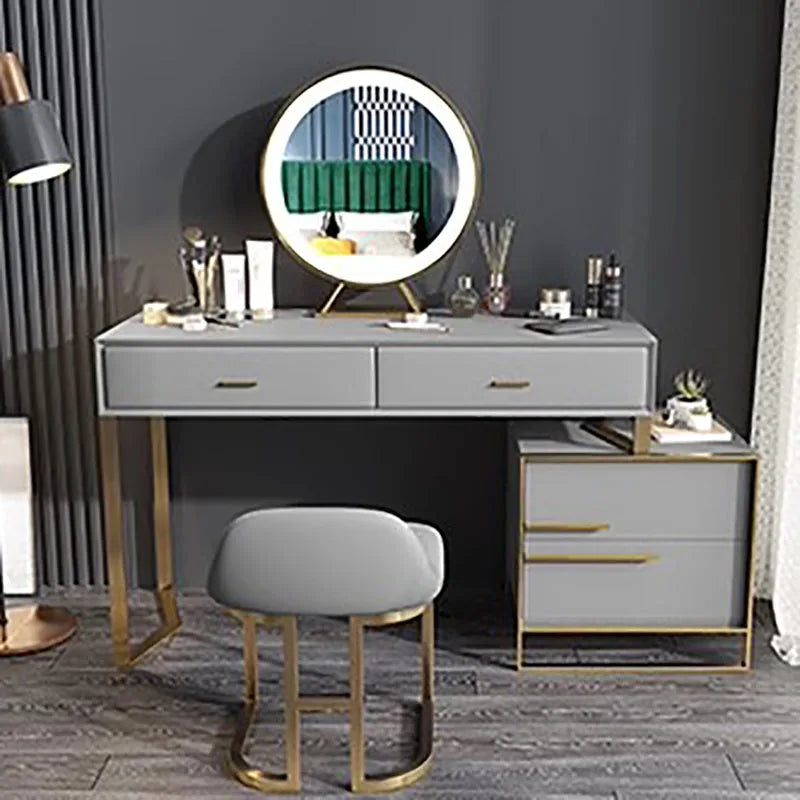 Nordic Beauty Salon Dressers Cosmetic Luxury Vanity Standing Modern Dressers Bathroom Muebles Para Dormitorio Furniture HDH