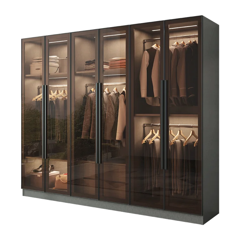 Luxury Storage Wardrobes Cabinets Dressers Garment Display Wardrobes Closets Hangers Armoires De Vetement Modern Furniture